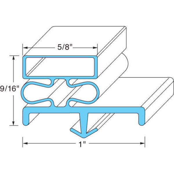 Mccall Door Gasket 23" X 60 1/2" 606